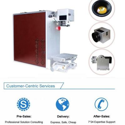 FDA 0.01mm φορητό λέιζερ ινών 20w που χαρακτηρίζει τη μηχανή