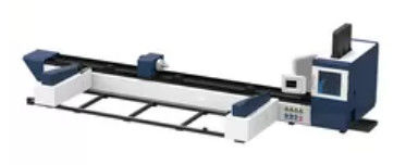 Διπλό πνευματικό τσοκ 6500mm CNC τέμνουσα μηχανή σωλήνων λέιζερ